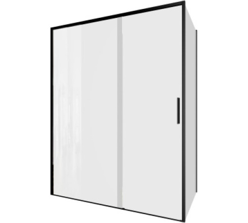 Душевой уголок Aquanet Pleasure Evo 150x90 AE65-150x90-BT профиль черный, прозрачное стекло