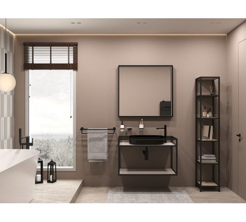 Зеркало Allen Brau Liberty 70 1.330013.BB черный браш