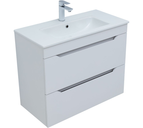 Тумба под раковину Aquanet Практика 80 белый матовый