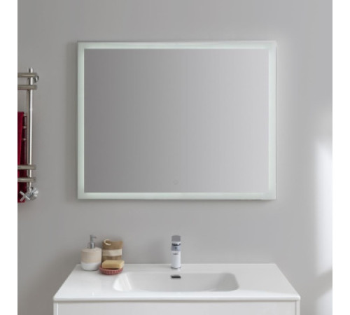 Зеркало Aquanet Гласс 100 белый LED