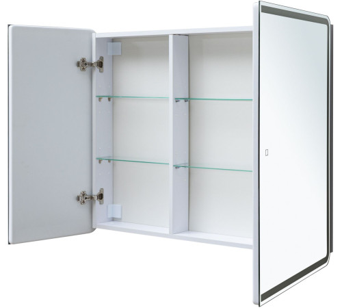 Зеркальный шкаф Aquanet Оптима 100 с LED подсветкой