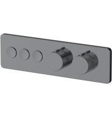 Смеситель для душа Allen Brau Liberty 5.33003-MG (с внутренней частью, 3 выхода) графит браш