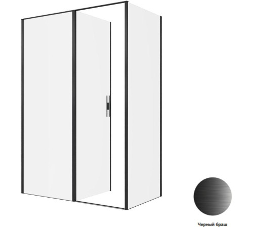 Душевой уголок Allen Brau Priority 140x80 3.31036.BBA + 3.31042.BBA черный браш