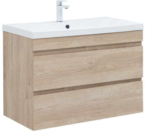 Тумба под раковину Aquanet Нота New 90 дуб светлый