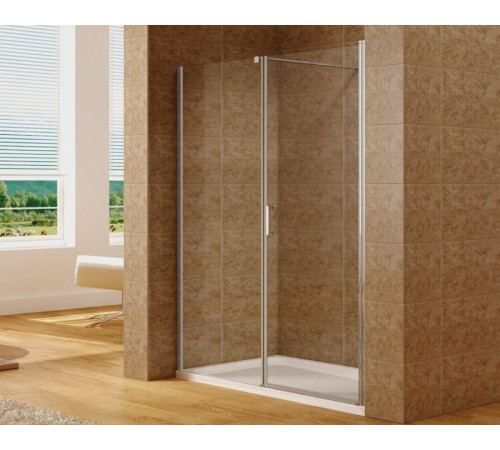 Душевая дверь Aquanet Cinetic 160, прозрачное стекло (AE12-N-80H190U-CT + AE12-F-80H190U-CT)