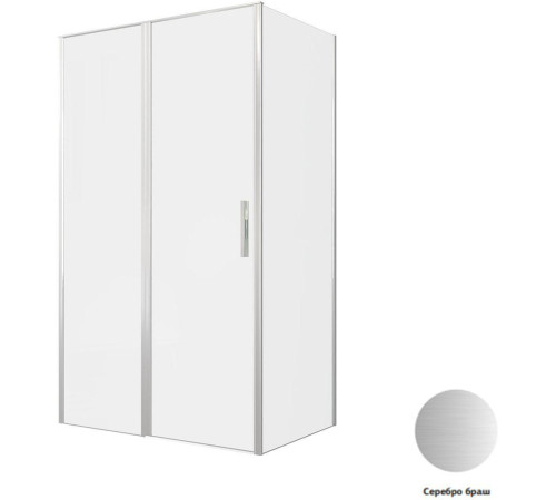 Душевой уголок Allen Brau Priority 120x80 3.31032.BA + 3.31041.BA серебро браш