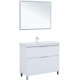 Тумба под раковину Aquanet Алвита New 100 напольная, белый матовый
