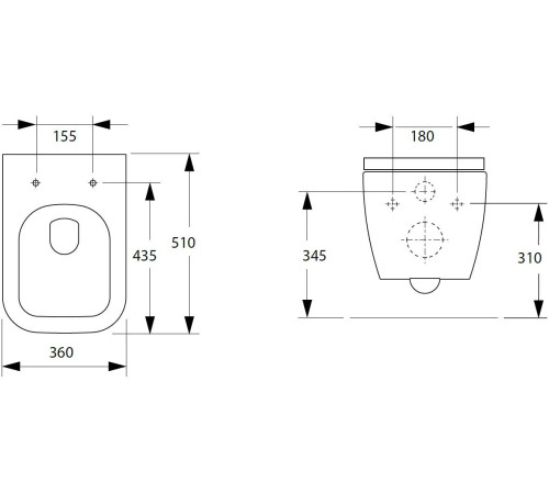 Унитаз с инсталляцией Allen Brau Infinity 4.21004.20/8.9466.0.000.000.1 белый глянец