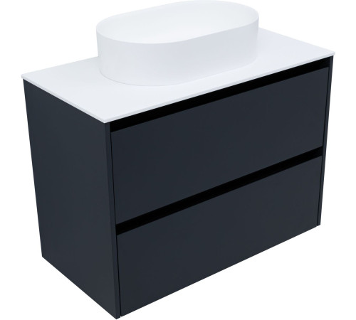Тумба под раковину Allen Brau Activity 90 1.34005.AM антрацит матовый/черный браш