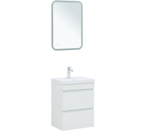 Тумба под раковину Aquanet Нота New 50 белый глянец