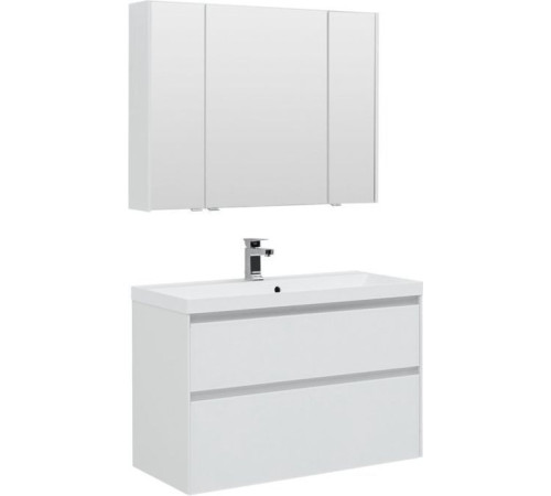 Мебель для ванной Aquanet Гласс 100 белый