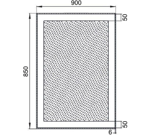 Зеркало Aquanet Алассио New 90 LED