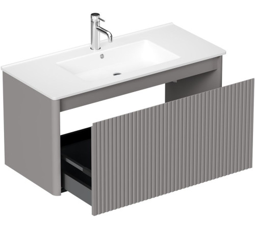 Тумба под раковину Allen Brau Gravity 100 1.370018.PGM платина матовый