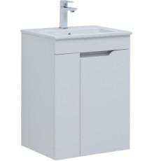 Тумба под раковину Aquanet Практика 50 белый матовый
