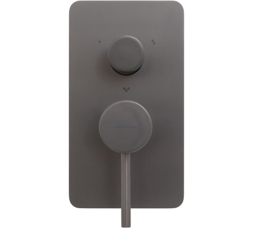 Смеситель для ванны Allen Brau Priority 5.31A11-MG (с внутренней частью, 3 выхода) графит браш