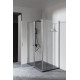 Душевой уголок Allen Brau Priority 140x90 3.31011.BA + 3.31017.BA серебро браш