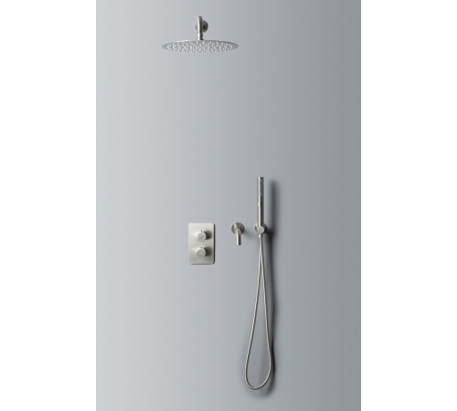 Душевой комплект Allen Brau Priority 5.31014-BN (с внутренней частью, 3 выхода) никель браш