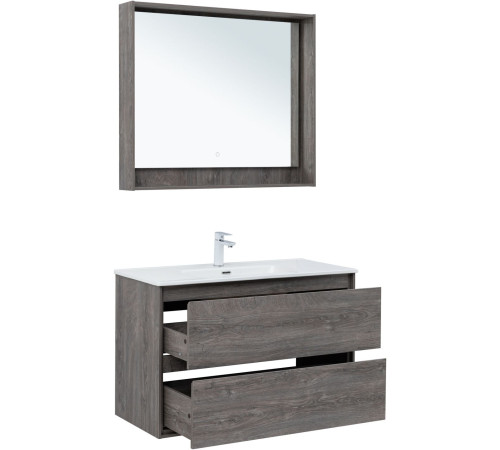 Тумба под раковину Aquanet Милан 100 дуб рошелье