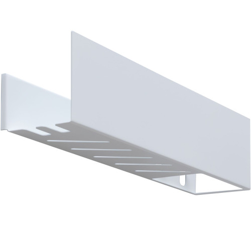 Полка Aquanet Магнум Н 50x12 белая матовая, с крючками