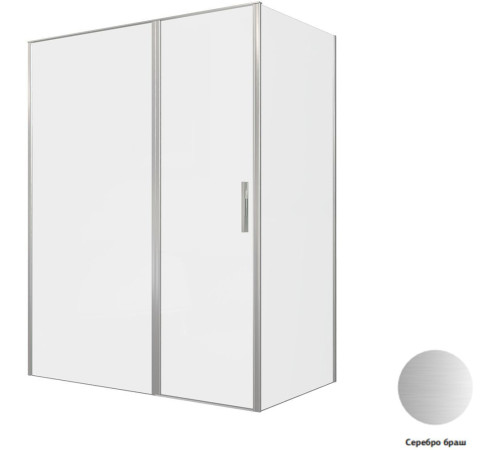 Душевой уголок Allen Brau Priority 160x90 3.31038.BA + 3.31044.BA серебро браш