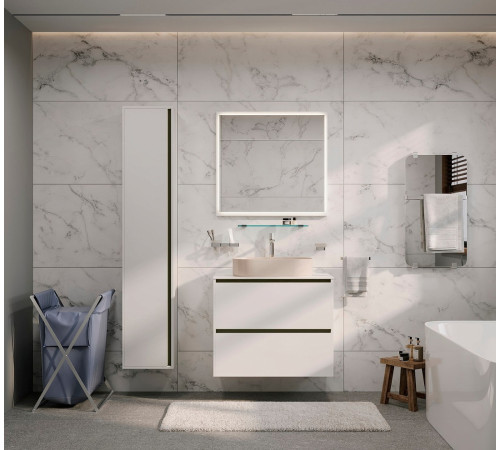 Тумба под раковину Allen Brau Activity 120 1.34007.WM белый матовый/черный браш