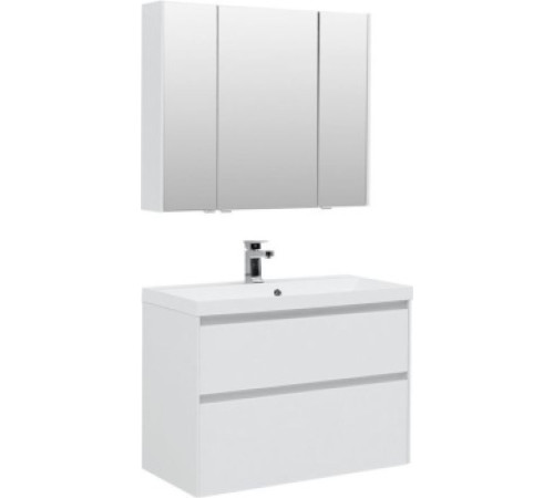 Мебель для ванной Aquanet Гласс 90 белый