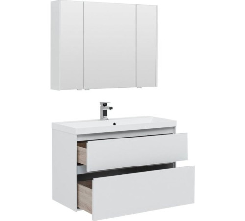 Мебель для ванной Aquanet Гласс 100 белый