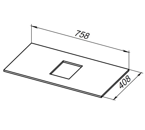 Столешница Allen Brau Priority 80 1.31010.B бежевый