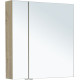 Зеркальный шкаф Aquanet Алвита New 80 дуб веллингтон белый