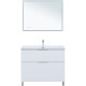 Тумба под раковину Aquanet Алвита New 100 напольная, белый матовый
