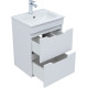 Тумба под раковину Aquanet Практика 50 белый глянец