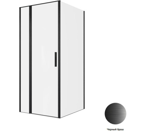 Душевой уголок Allen Brau Priority 90x100 3.31027.BBA + 3.31048.BBA черный браш