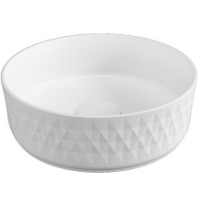 Раковина накладная Allen Brau Fantasy Romb 36 4.11033.21 белый матовый