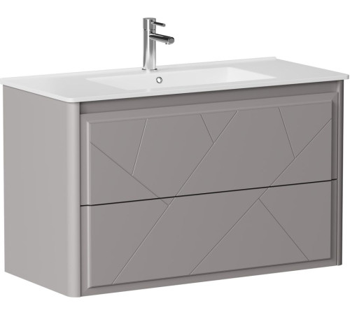 Тумба под раковину Allen Brau Paris 100 1.360002.PGM платина матовый