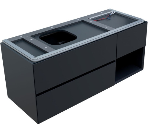 Тумба под раковину Allen Brau Infinity 120 1.21005.AM L антрацит матовый