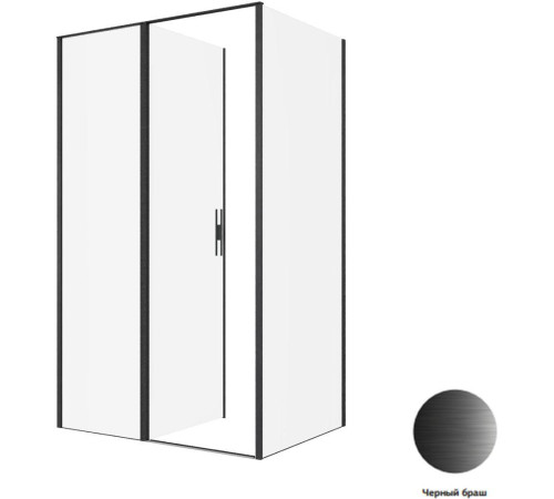 Душевой уголок Allen Brau Priority 120x90 3.31033.BBA + 3.31045.BBA черный браш