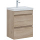 Тумба под раковину Aquanet Нота New 50 дуб светлый