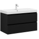 Тумба под раковину Aquanet Вега 2.0 90 черный