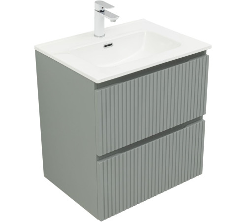 Тумба под раковину Aquanet Джейн (Flat) 60 мисти грин