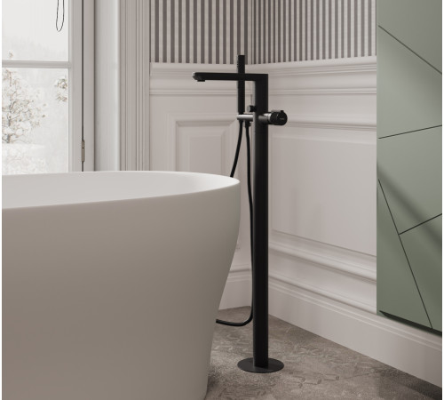 Смеситель для ванны Allen Brau Liberty 5.33012-31 (с внутренней частью) черный матовый