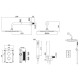 Душевой комплект Allen Brau Priority 5.31013-BN (с внутренней частью, 2 выхода) никель браш