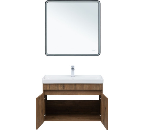 Тумба под раковину Aquanet Оптима 80 дуб рустикальный