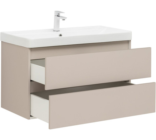 Тумба под раковину Aquanet Вега 2.0 90 бежевый