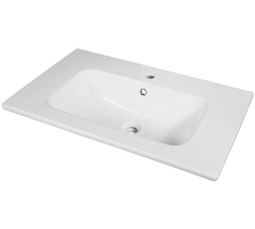 Тумба под раковину Aquanet Милан 80 черный глянец