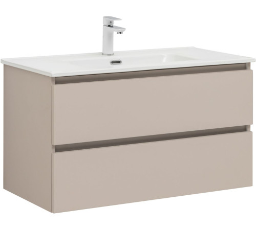 Тумба под раковину Aquanet Вега 2.0 90 бежевый