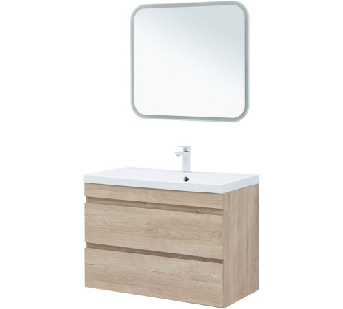 Тумба под раковину Aquanet Нота New 90 дуб светлый