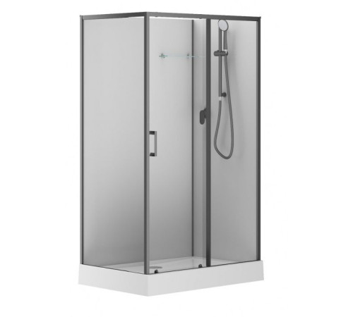 Душевая кабина Aquanet Passion EVO 120R Black 120x80