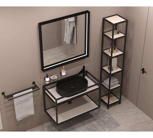 Консоль под раковину Allen Brau Liberty 90 1.33003.BB черный браш