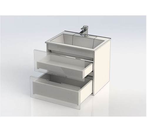 Тумба под раковину Aquanet Алвита 60 серый антрацит