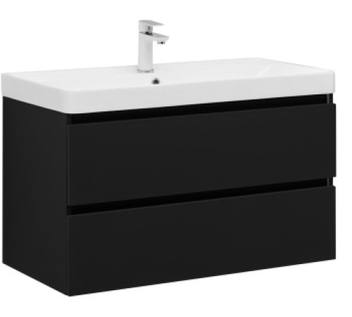 Тумба под раковину Aquanet Вега 2.0 90 черный